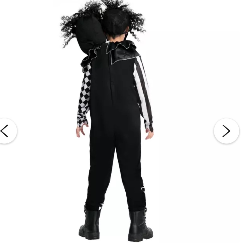Spirit Two-Headed Clown Costume Kids size Large 10-12 - Picture 6 of 13